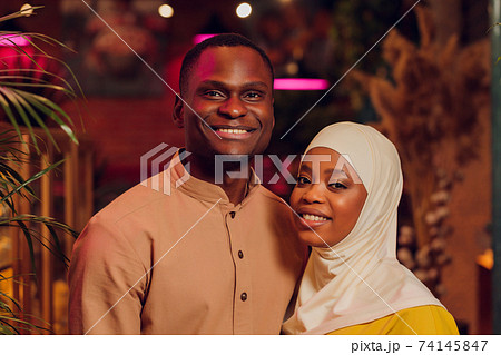 National wedding. Bride and groom. Wedding muslim couple during the marriage ceremony. Muslim marriage. National wedding. Bride and groom. Wedding muslim couple during the marriage ceremony. Muslim marriage. 74145847