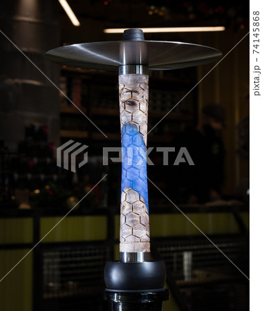 part of the hookah, modern design, on a background. part of the hookah, modern design, on a background. 74145868