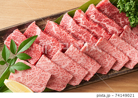 国産和牛カルビ焼肉用 赤身と霜降り 国産和牛カルビ焼肉用 赤身と霜降り 74149021