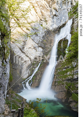 Savica waterfall in Triglavski national park, Slovenia 74149107