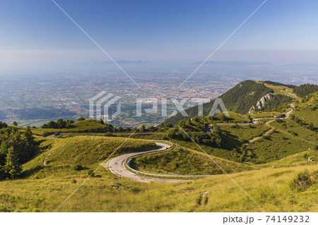 summer landscape near Monte Grappa, Northern Italy summer landscape near Monte Grappa, Northern Italy 74149232
