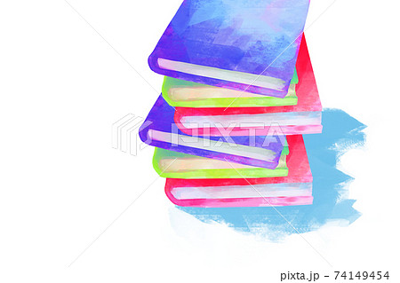 本のイラスト 読書月間のイラスト素材