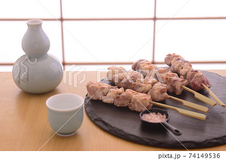 焼き鳥と日本酒 焼き鳥と日本酒 74149536