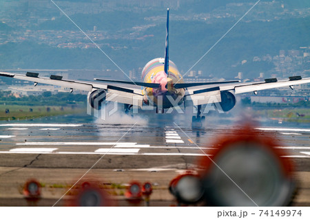 ANA_飛行機_着陸 ANA_飛行機_着陸 74149974
