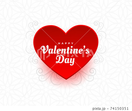 valentines day heart background with decoration 74150351