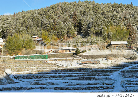 上代田棚田の雪景色・八百津町 上代田棚田の雪景色・八百津町 74152427