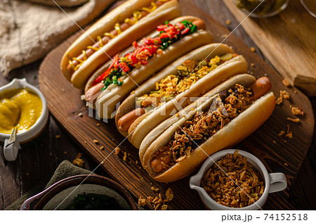 Hot dog variations 74152518