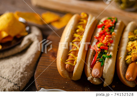 Hot dog variations 74152528