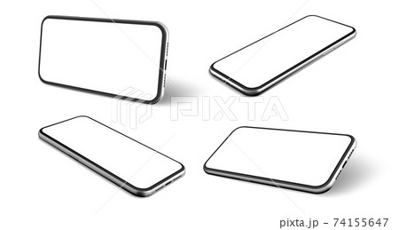 Realistic mobile phones set collection Realistic mobile phones set collection 74155647