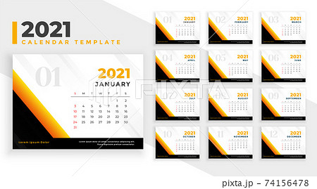2021 new year design calendar design template 2021 new year design calendar design template 74156478