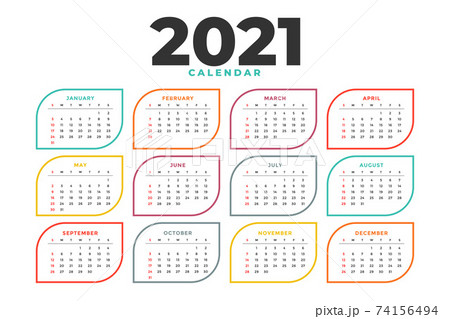clean 2021 new year calendar template design clean 2021 new year calendar template design 74156494