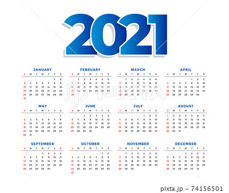 2021 new year simple calendar design template 2021 new year simple calendar design template 74156501