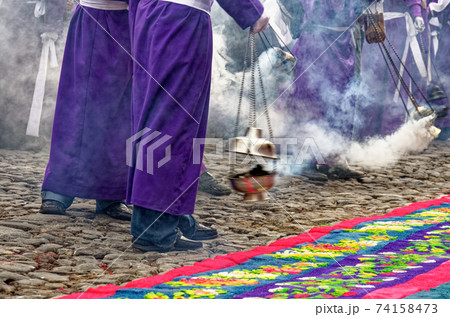 Good Friday procession - Guatemala, Antigua Good Friday procession - Guatemala, Antigua 74158473