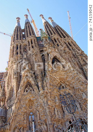 Sagrada Familia cathedral, UNESCO World Heritage Site, Barcelona Sagrada Familia cathedral, UNESCO World Heritage Site, Barcelona 74159042
