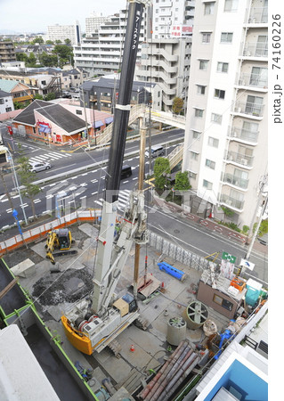 建築現場 基礎工事 建築現場 基礎工事 74160226