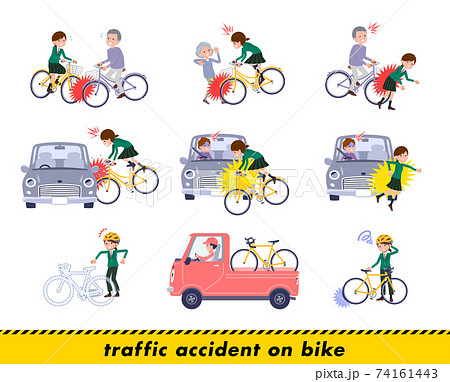 flat type school girl Green 74161443