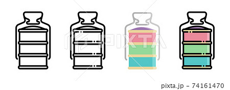 Thai tiffin carrier style icon Thai tiffin carrier style icon 74161470