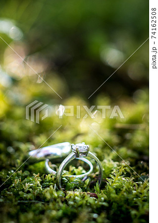 Wedding rings macro photography Wedding rings macro photography 74162508