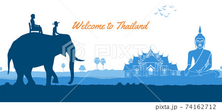 Thailand travel and Buddha Thai temple around with nature in countryside of east lifestyle Thailand travel and Buddha Thai temple around with nature in countryside of east lifestyle 74162712