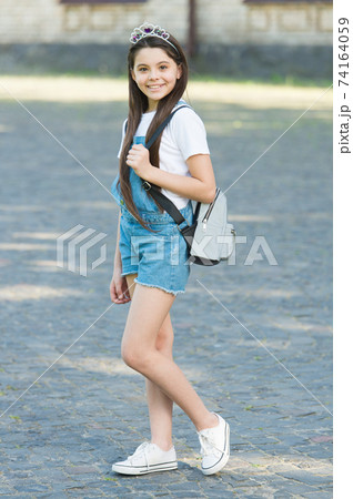 Beautiful girl modern outfit princess tiara, elite society 74164059