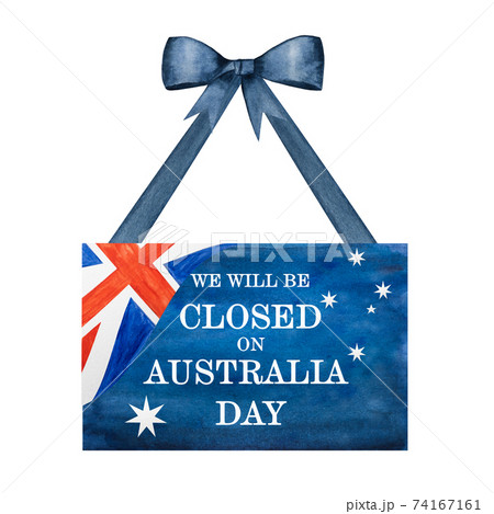 Beautiful drawing of the Australian Flag. Closeup Beautiful drawing of the Australian Flag. Closeup 74167161