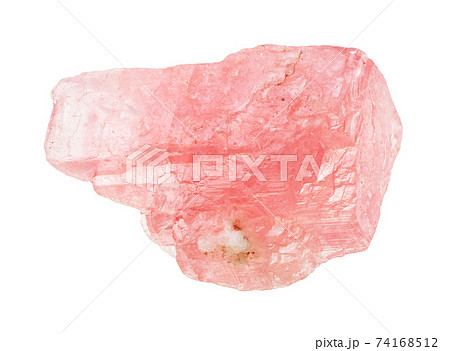 unpolished crystal of rhodochrosite stone cutout 74168512