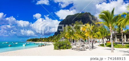 amazing tropical holidays - luxury beaches of Mauritius island 74168915
