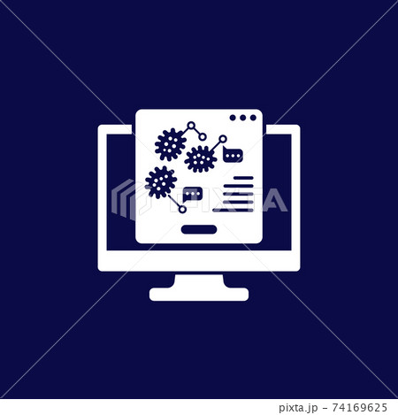 virus research or epidemiology icon virus research or epidemiology icon 74169625