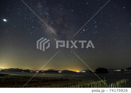 瀬戸内の春の星空 春の天の川 瀬戸内の春の星空 春の天の川 74170926