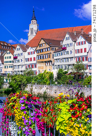 Floral beautiful town Tubingen - Germany (Baden-Wurttemberg) 74171298