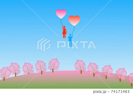 桜の森のカップル 74171463