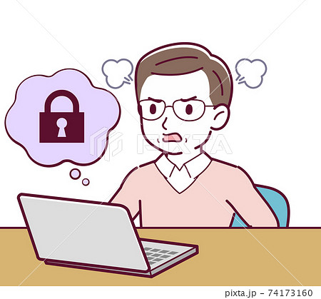 Elderly man in red sweater_D_Security Elderly man in red sweater_D_Security 74173160