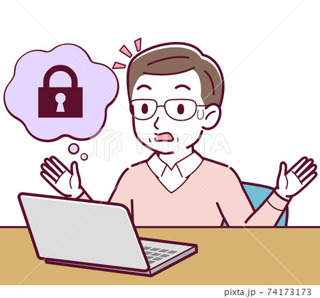 Elderly man in red sweater_D_Security 74173173