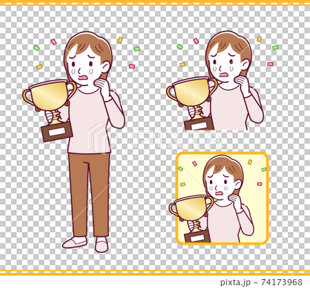 ピンクの服を着た女の子 ピンクの服を着た女の子 74173968