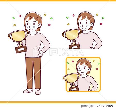 ピンクの服を着た女の子 74173969