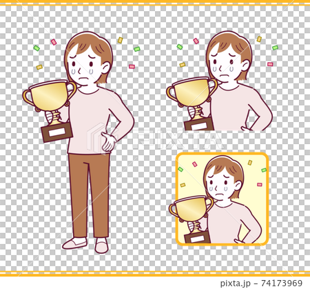 ピンクの服を着た女の子 74173969