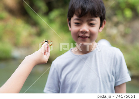 夏を楽しむ子供達 74175051