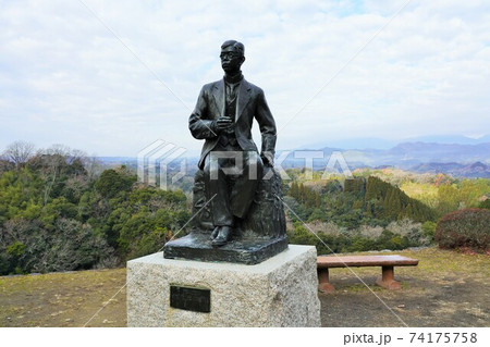 【大分県】瀧廉太郎像（岡城跡） 74175758