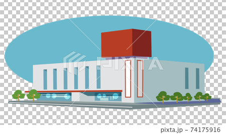 デパート-主線無しイラスト 74175916