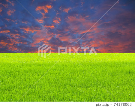 sunset on the river 74178063