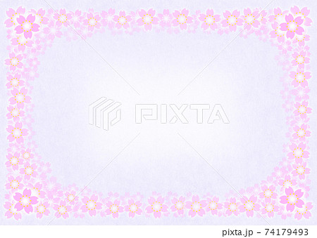 桜のイラスト背景素材 桜のイラスト背景素材 74179493