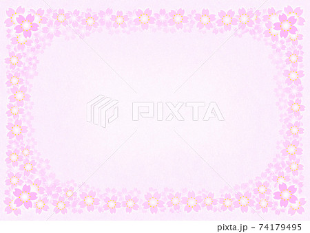 桜のイラスト背景素材 74179495