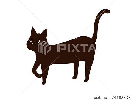 黒猫　イラスト 74182333