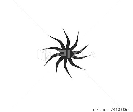 vortex, wave and spiral icon 74183862