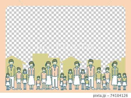 透明材料模板與好朋友的城市景觀背景 74184126