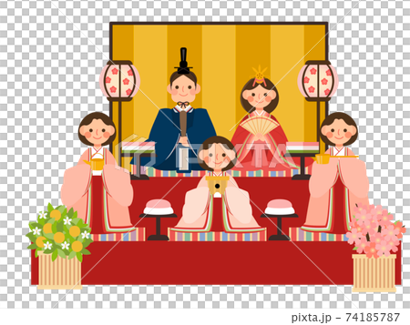Hinamatsuri Hina dolls, three official women 74185787
