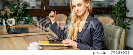 Portrait of a young businesswoman Portrait of a young businesswoman 74188031