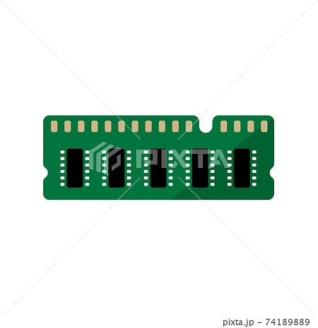 Ram パソコンのメモリ ベクターアイコンイラストのイラスト素材 7418