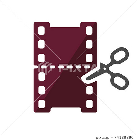 動画編集 映像編集 動画クリエイター ベクターアイコンイラストのイラスト素材 7410