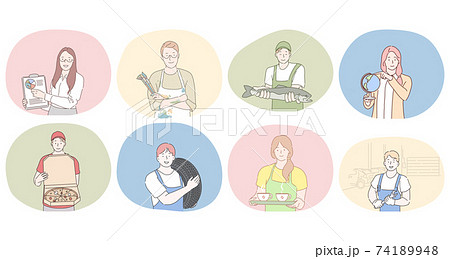 Various professions and occupation concept Various professions and occupation concept 74189948